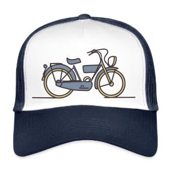 Gift 'Mob', Tribute to the Retro Vehicle - Trucker Cap - white/navy - Front