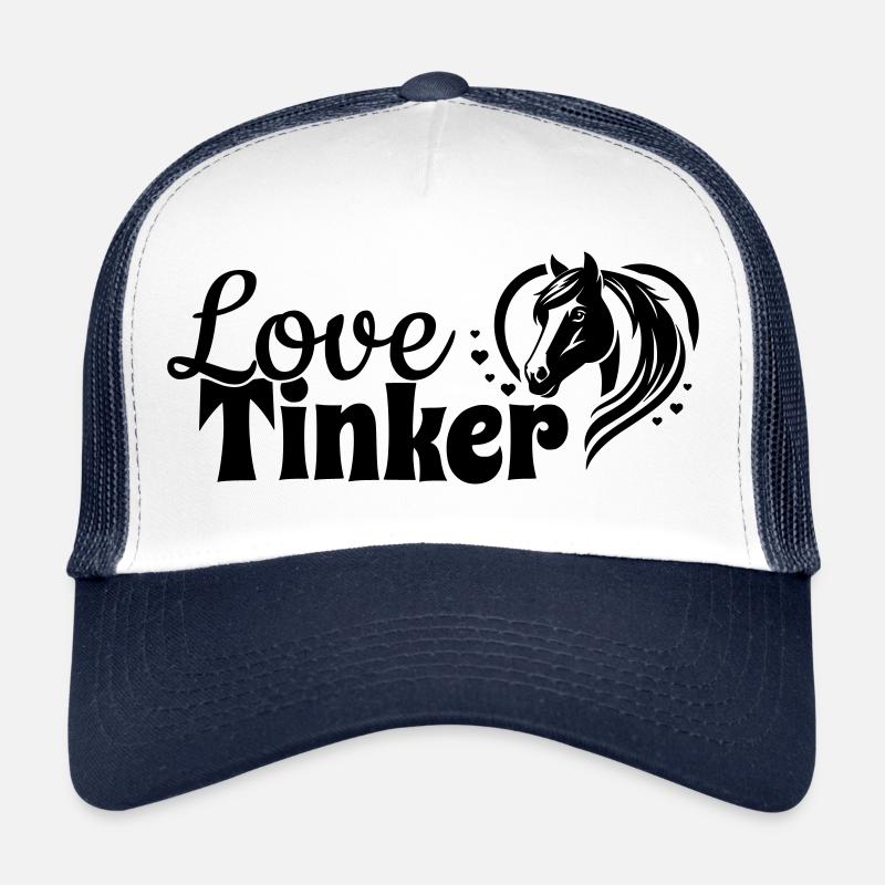 Tinker Love Heart Horse Head Trucker Cap