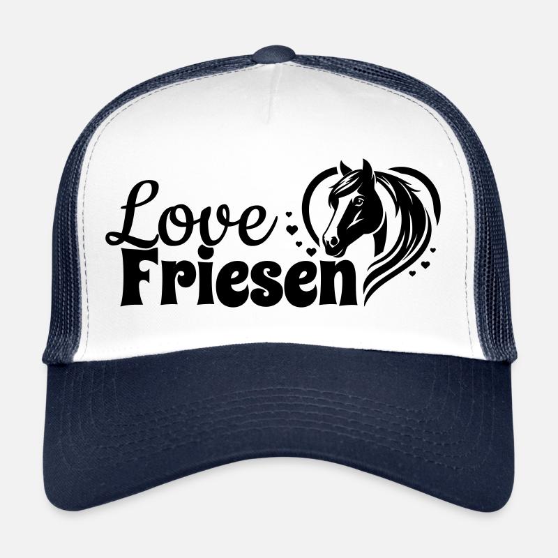 Friesen Love Herz Pferdekopf Trucker Cap