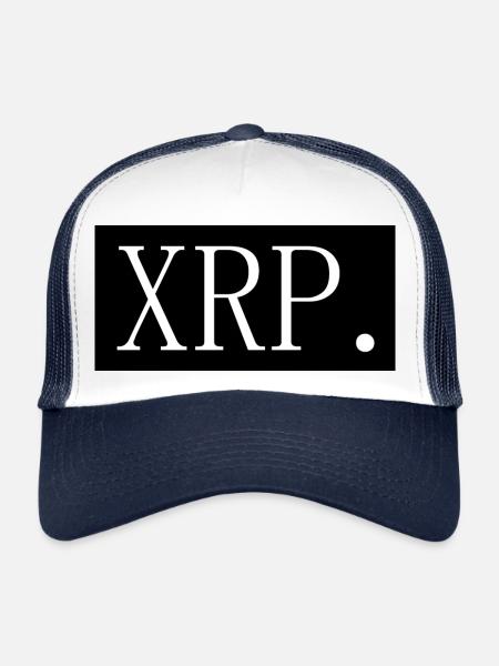 [HD] XRP - Casquette trucker  - blanc/marine - Devant