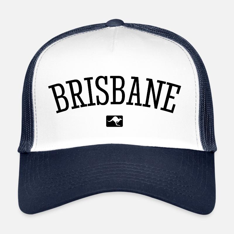 Brisbane Australia Down Under Kangaroo Koala Trucker Cap