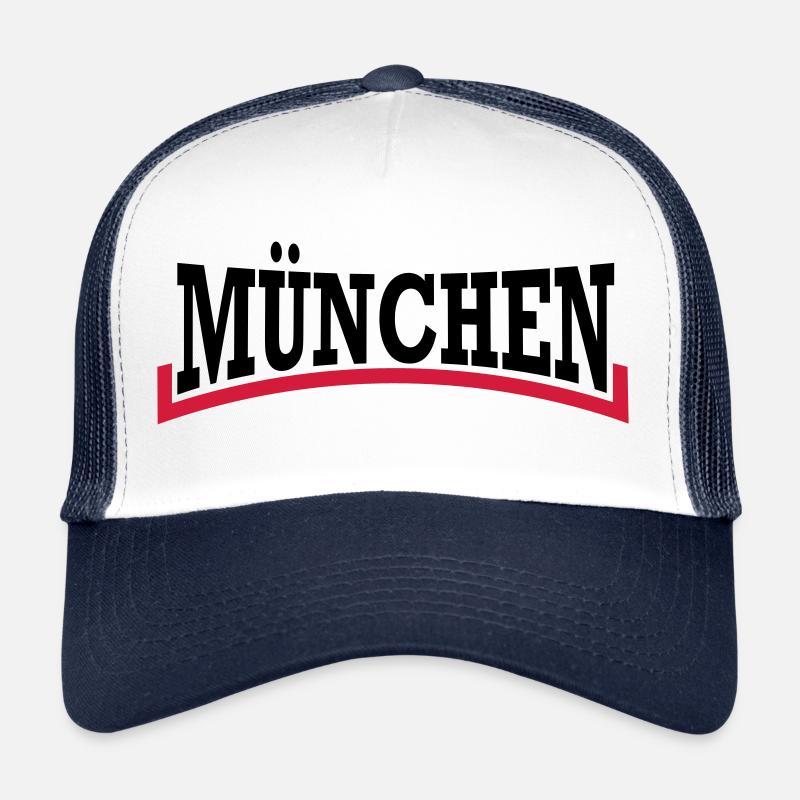 München Schrift zweifarbig Trucker Cap