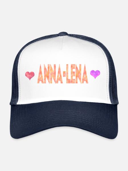 Anna-Lena - Trucker Cap - white/navy - Front