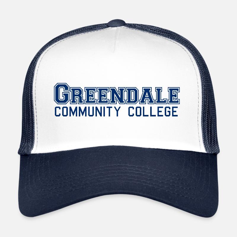 Collendie communautaire de Greendale - Casquette trucker  - blanc/marine