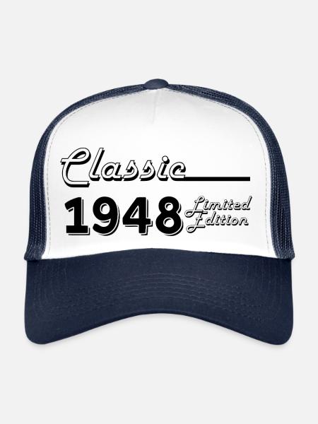 Classic 1948 édition limitée - Casquette trucker  - blanc/marine - Devant