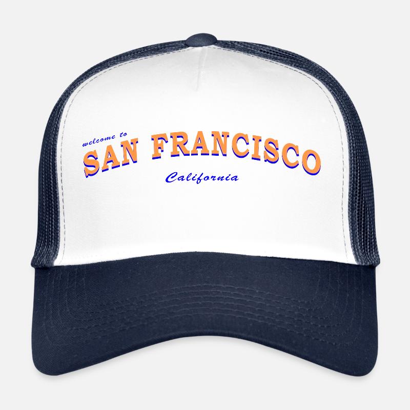 San Francisco - Truckerkeps - vit/marinblå
