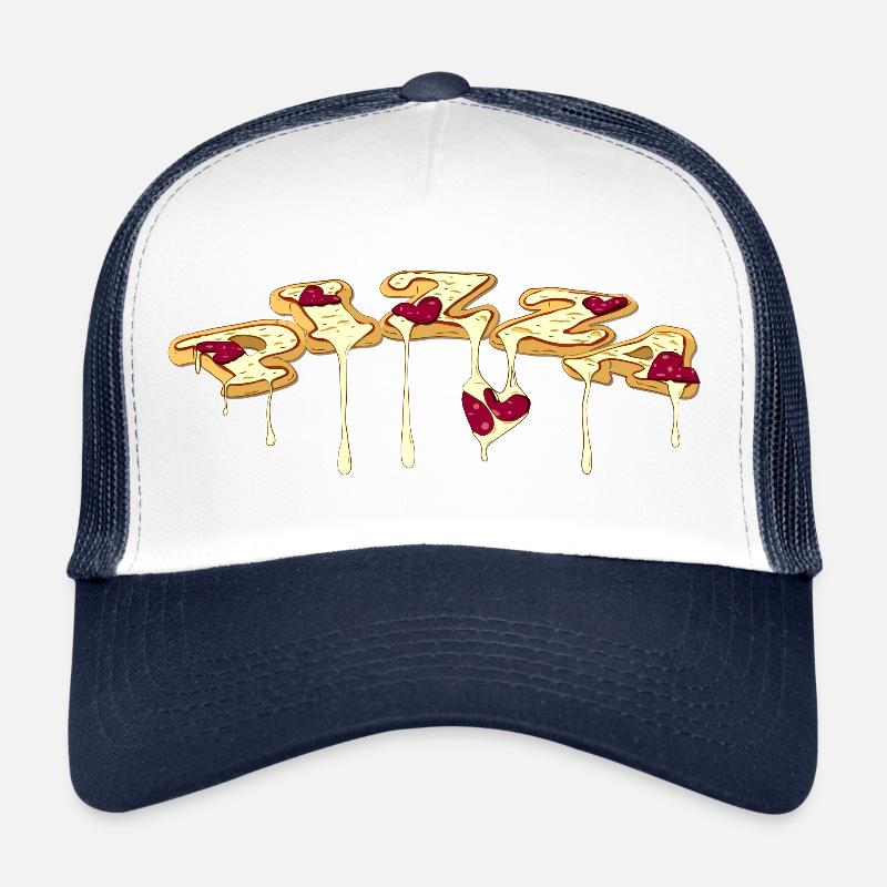 pizza - Trucker Cap - white/navy