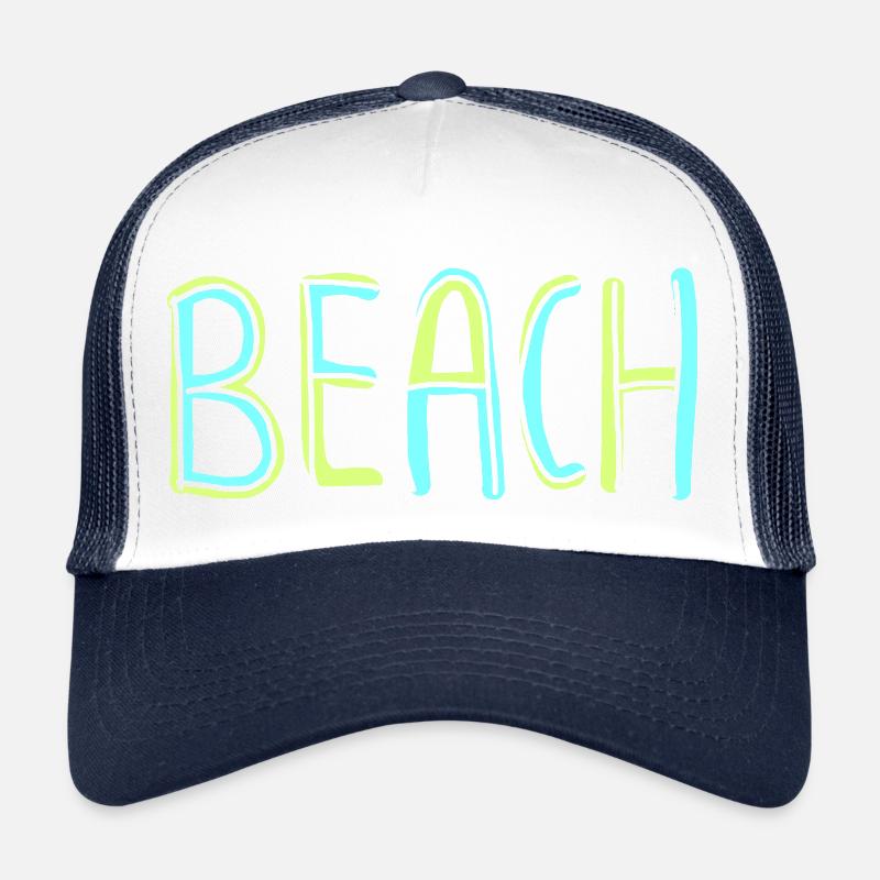 Beach 13 - Trucker Cap - white/navy