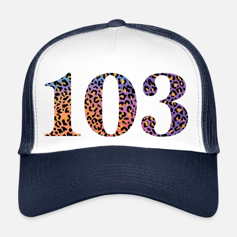 103e anniversaire léopard Casquette trucker 