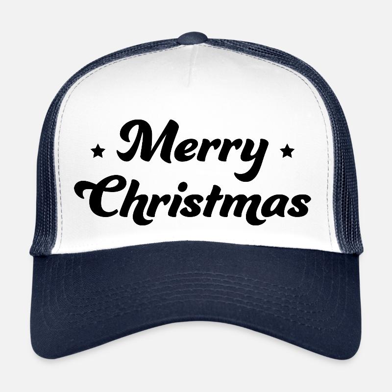 Joyeux Noël astérisque noir Casquette trucker 