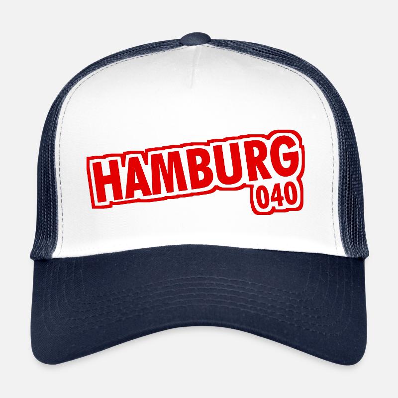Hamburg - 040 - Hansestadt - Alster - Elbe Trucker Cap