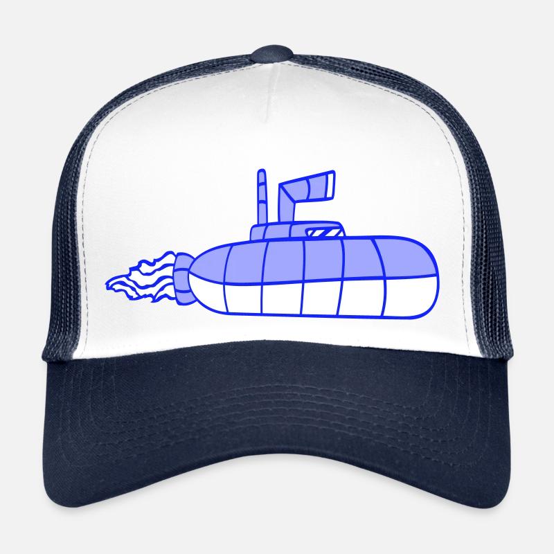 sous-marin Plongée sous-marine Plongée Capitaine de sous-marin Casquette trucker 
