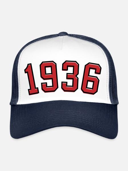 Sport year of birth 1936 - Trucker Cap - white/navy - Front