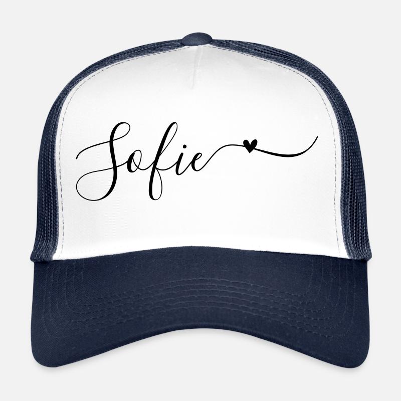 Sofie Name Vorname Dekorativ - Trucker Cap - Weiß/Navy