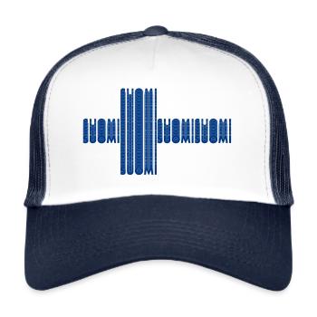 Suomi Finland - Trucker Cap - Weiß/Navy - Vorne