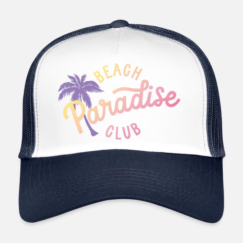 Paradise Beach Club Gradient - Trucker Cap - white/navy