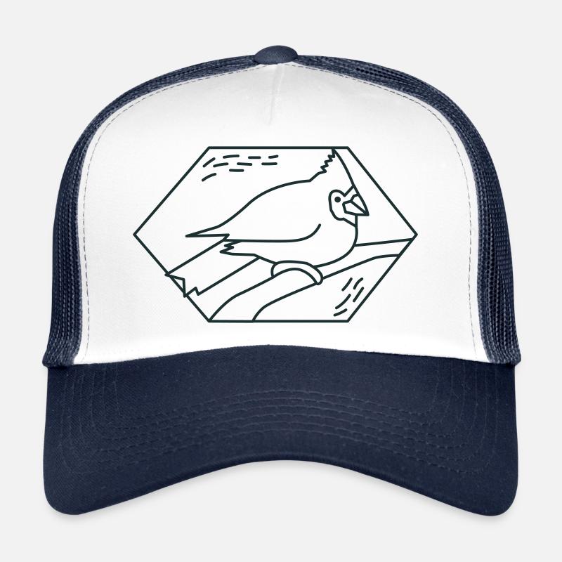 Diamond cardinal bird Trucker Cap