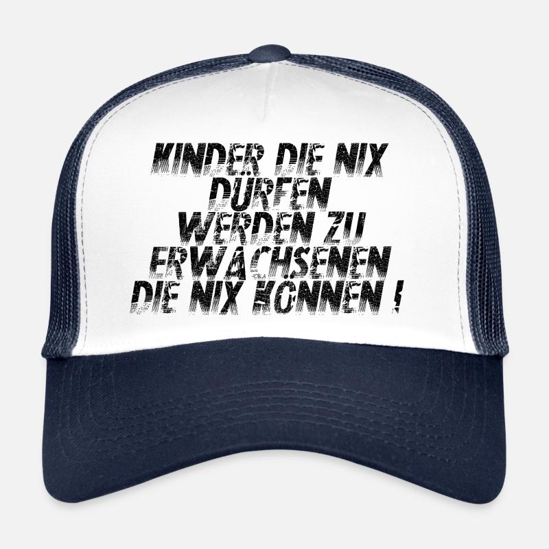Kinder - Trucker Cap - Weiß/Navy