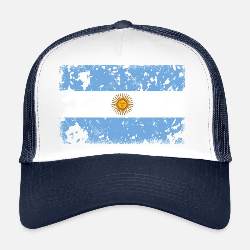 Argentinen - Trucker Cap - Weiß/Navy
