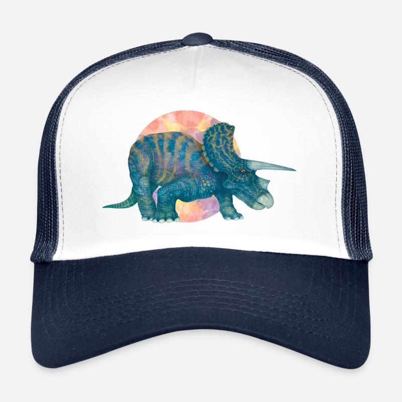 Dinosaure bleu sauvage Casquette trucker 