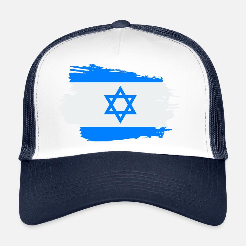 Drapeau d’Israël Drapeau d’Israël Jérusalem Étoile de David Casquette trucker 