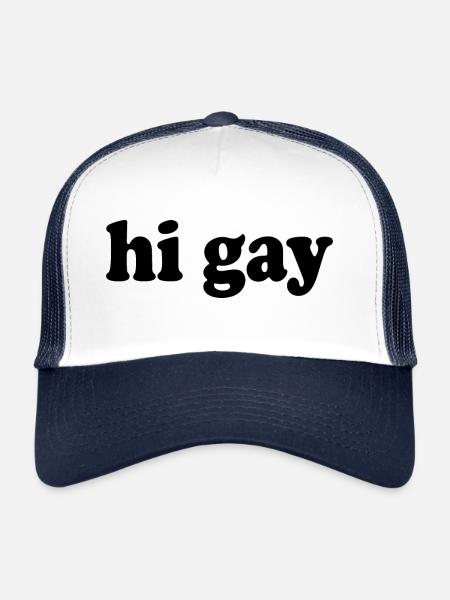 Gay - Casquette trucker  - blanc/marine - Devant