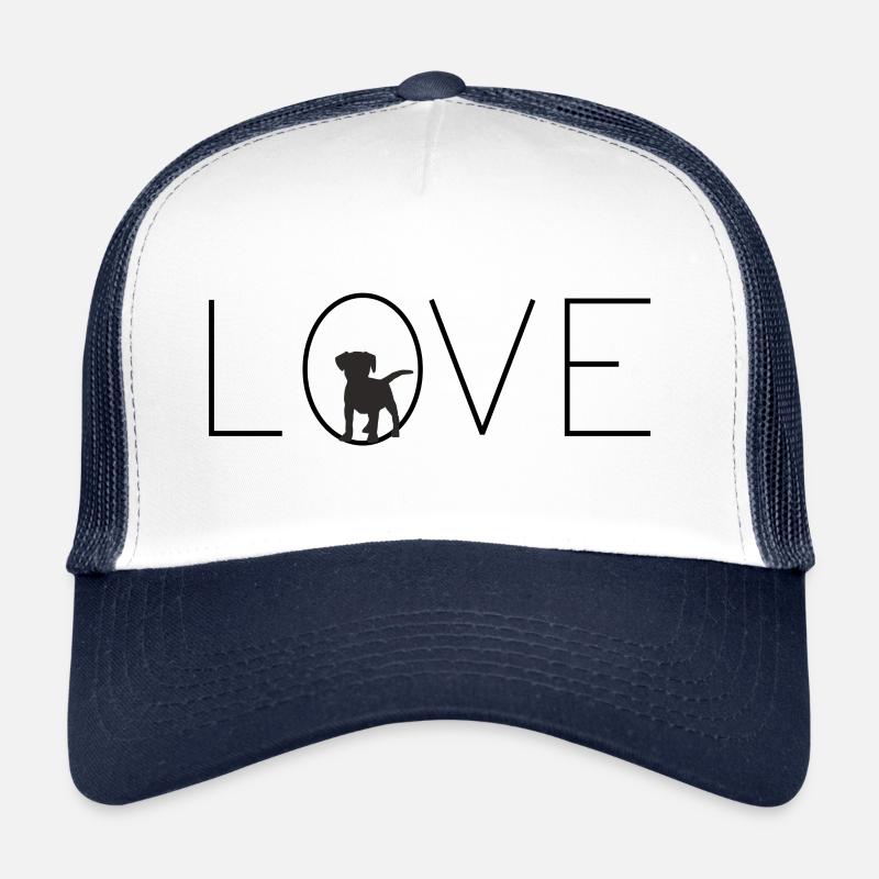 Chiens d'amour, j'adore les chiens Casquette trucker 