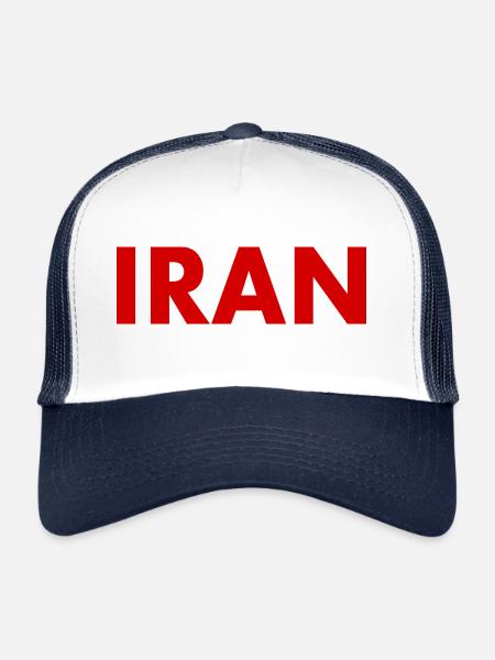 Iran - Casquette trucker  - blanc/marine - Devant