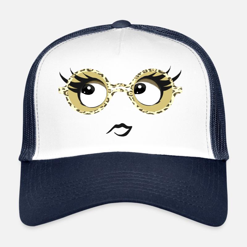 lunettes yeux Casquette trucker 