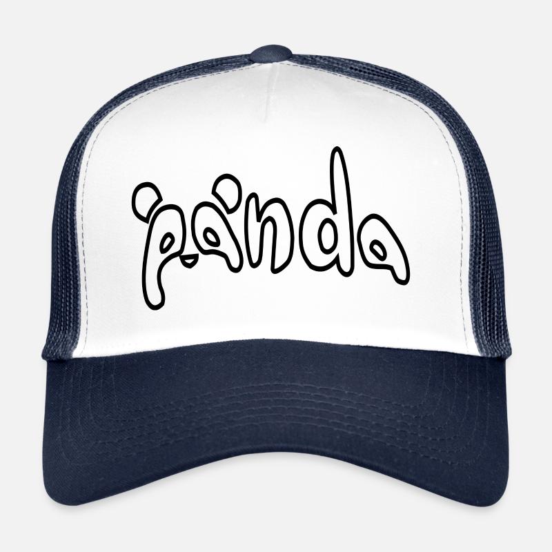Lettrage panda Casquette trucker 