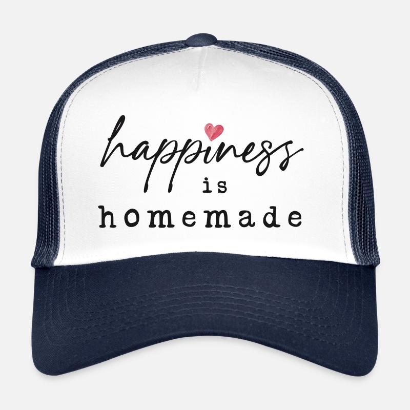Happiness is Homemade - Trucker Cap - Weiß/Navy