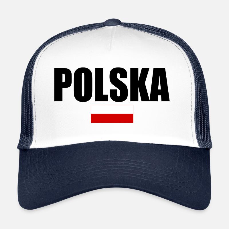 Polska - Trucker Cap - Weiß/Navy