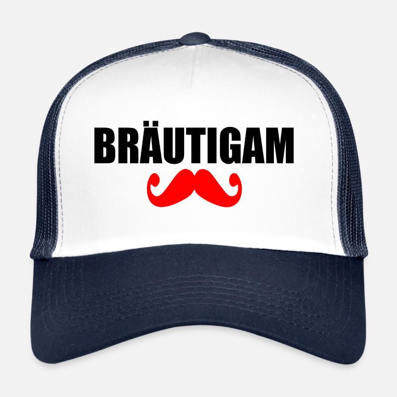 bräutigam - Trucker Cap - Weiß/Navy