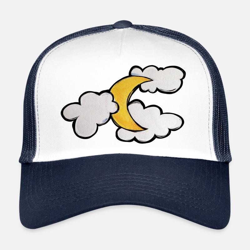 Lune et nuages Casquette trucker 