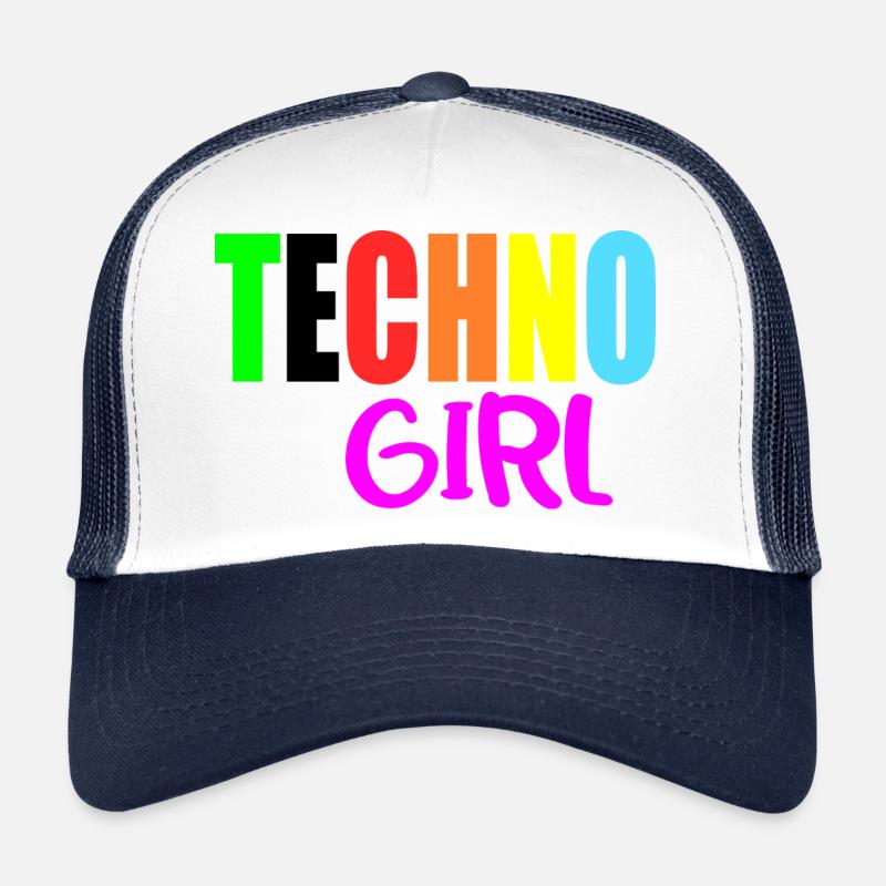 fille techno Casquette trucker 
