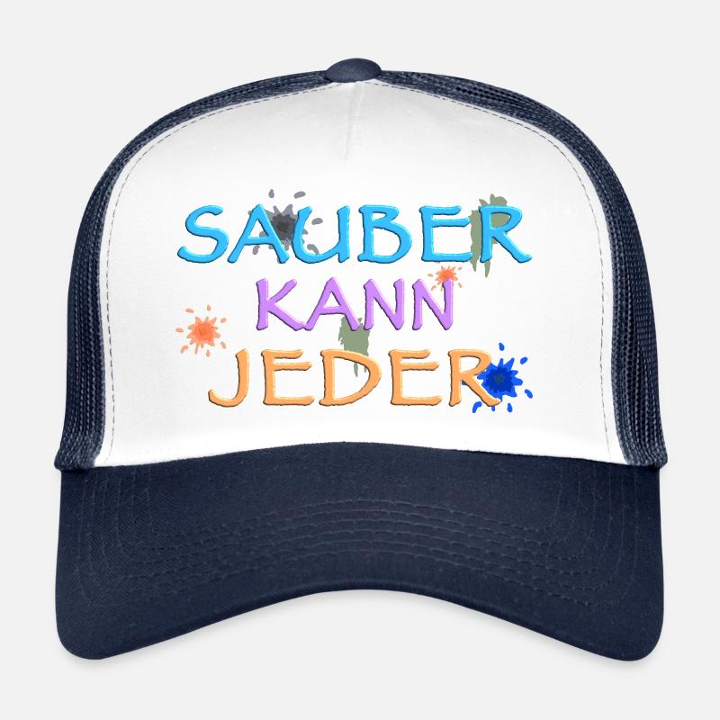 Sauber kann Jeder, witziger Spruch Trucker Cap
