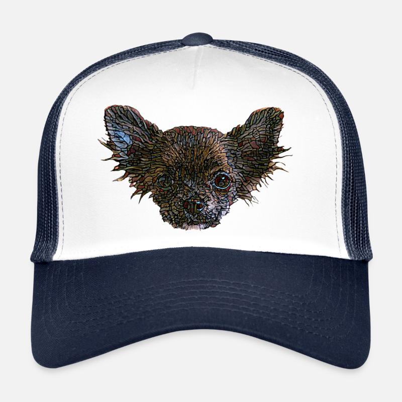 Chihuahua Gesicht Trucker Cap