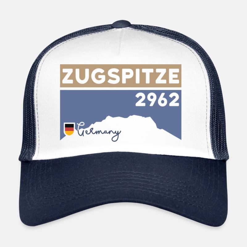 Zugspitze 2962 Train de randonnée en altitude Casquette trucker 