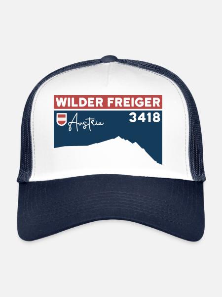 Wild Freiger Mountain Tour Red Ridge Summit Altitude - Trucker Cap - white/navy - Front