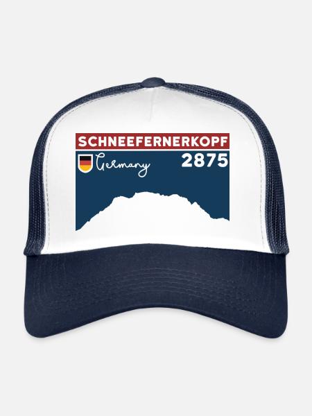 Schneefernerkopf Zugspitze Ascent Souvenir - Trucker Cap - white/navy - Front