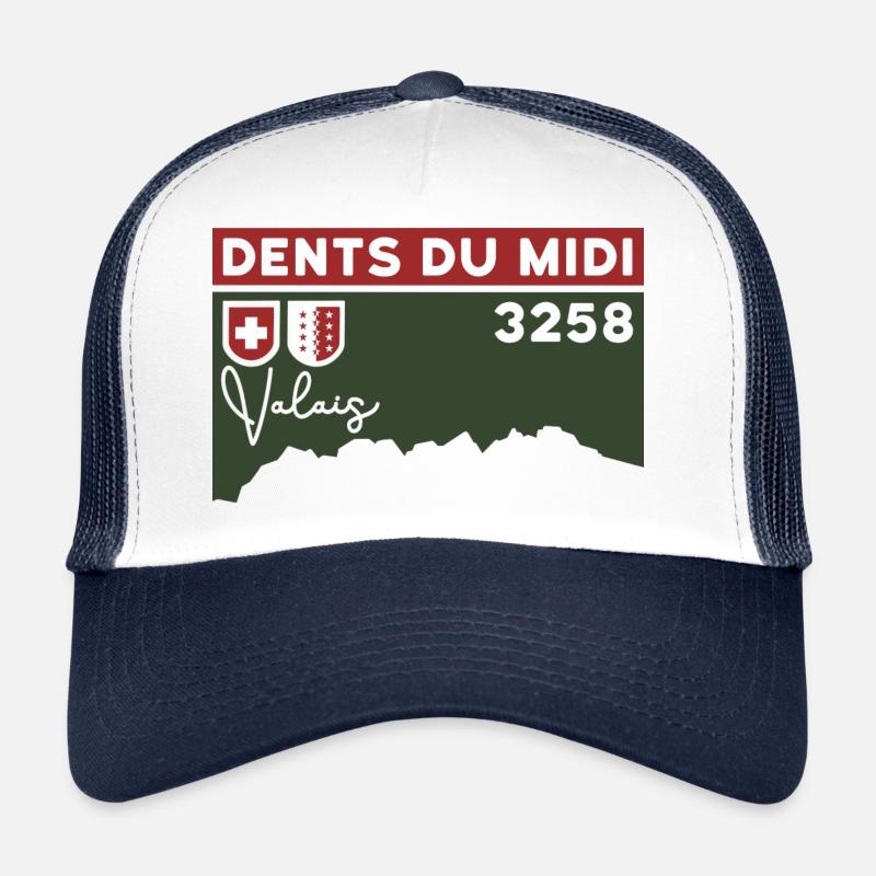 Dents du Midi Hike Trail Tour Crossing Trucker Cap