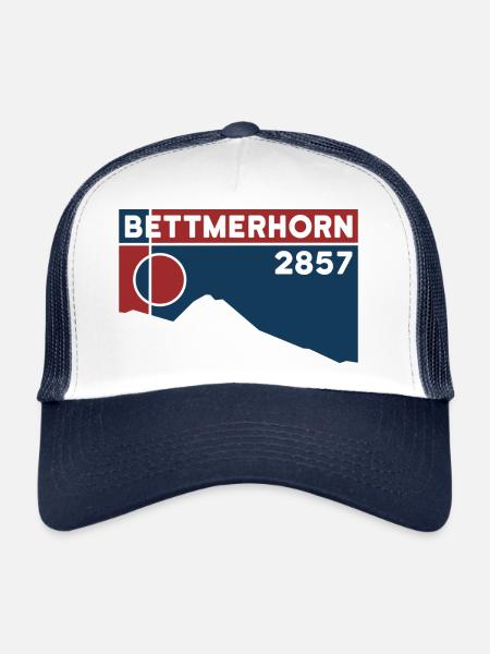 Bettmerhorn Bettmeralp Hike Hiking Valais - Trucker Cap - white/navy - Front
