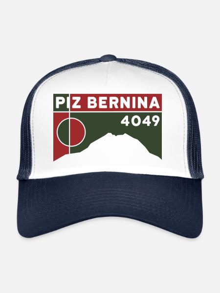 Piz Bernina Ascent Mountain Tour Mountain Tour Souvenir - Casquette trucker  - blanc/marine - Devant