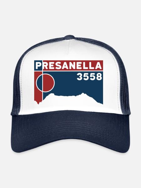 Cima Presanella Glacier Ski de randonnée Randonnée en haute altitude - Casquette trucker  - blanc/marine - Devant