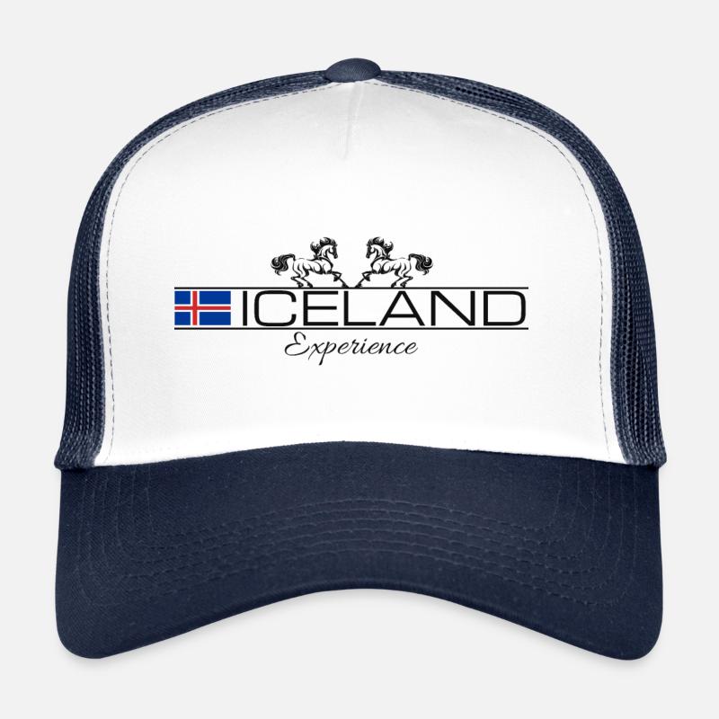 Iceland Experience - Islande - Casquette trucker  - blanc/marine
