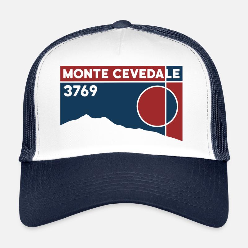 Souvenir de la randonnée à ski en haute altitude du Monte Cevedale Casquette trucker 