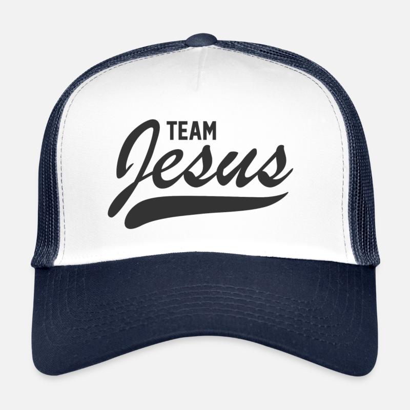 Jesus - Trucker Cap - Weiß/Navy