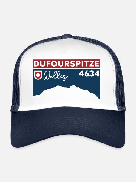 Dufourspitze Monte Rosa Climb High Altitude Tour Tour - Trucker Cap - white/navy - Front