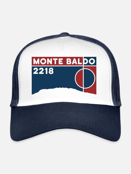 Monte Baldo Trekking Randonnée Sentier de randonnée - Casquette trucker  - blanc/marine - Devant