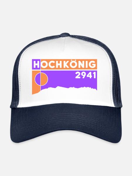 Hochkönig Hiking Hike via ferrata Finisher - Trucker Cap - white/navy - Front